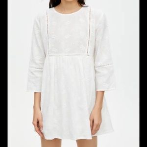 White embroidered dress